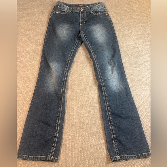 Angels Women's Blue Bootcut Jeans 1257 - Picture 1 of 6